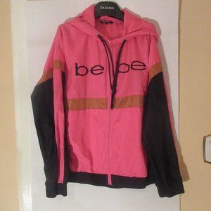BEBE SPORT  Rose/Black  Windbreaker Large